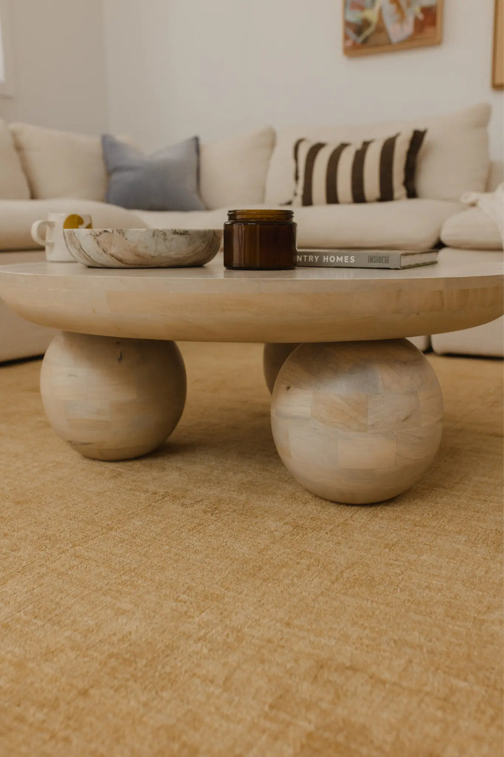 Bhakti Abrash Wool Blend Rug in Gold