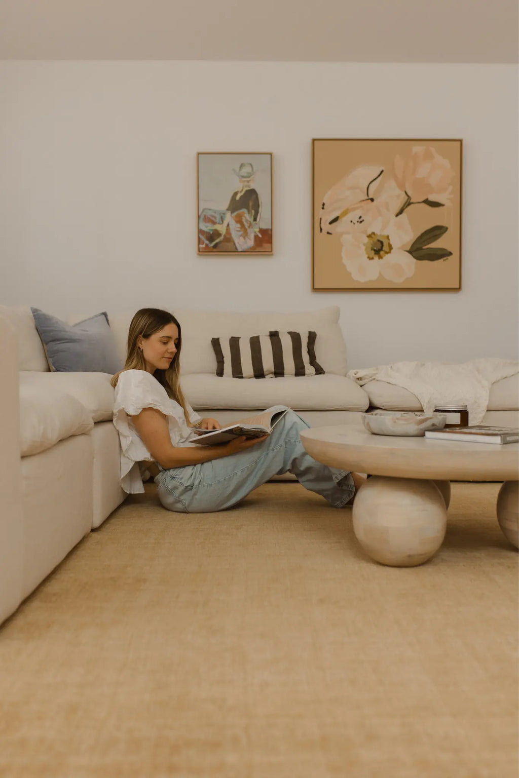 Bhakti Abrash Wool Blend Rug in Gold