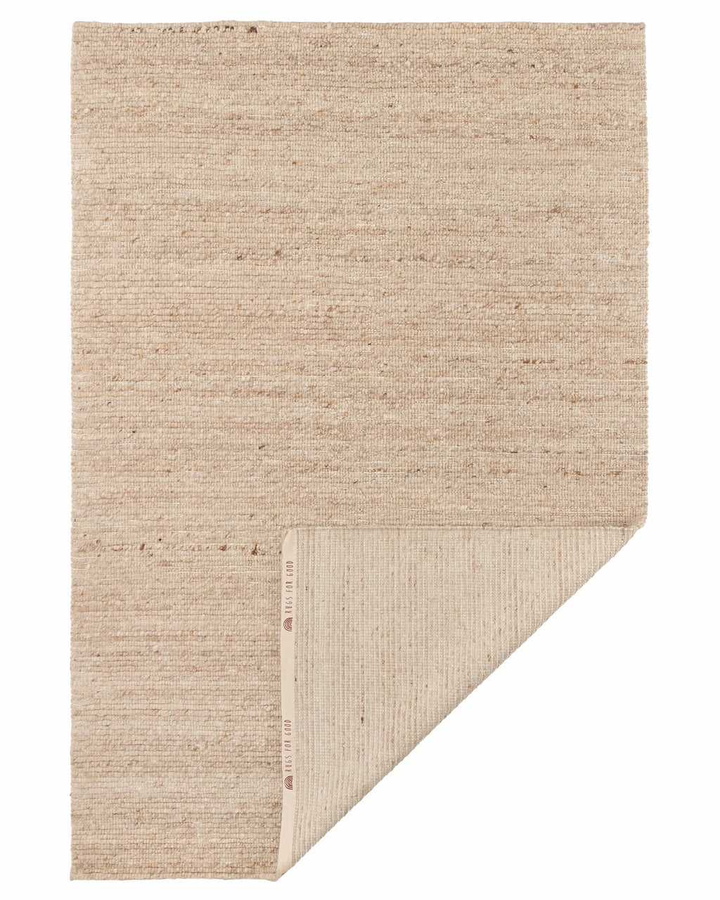 Bangalow Undyed New Zealand Wool Rug in Paperbark