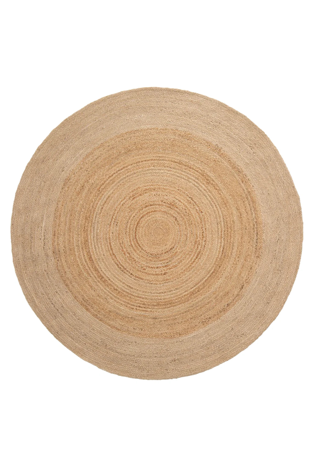 Ananda Round Two Toned Natural Jute Rug