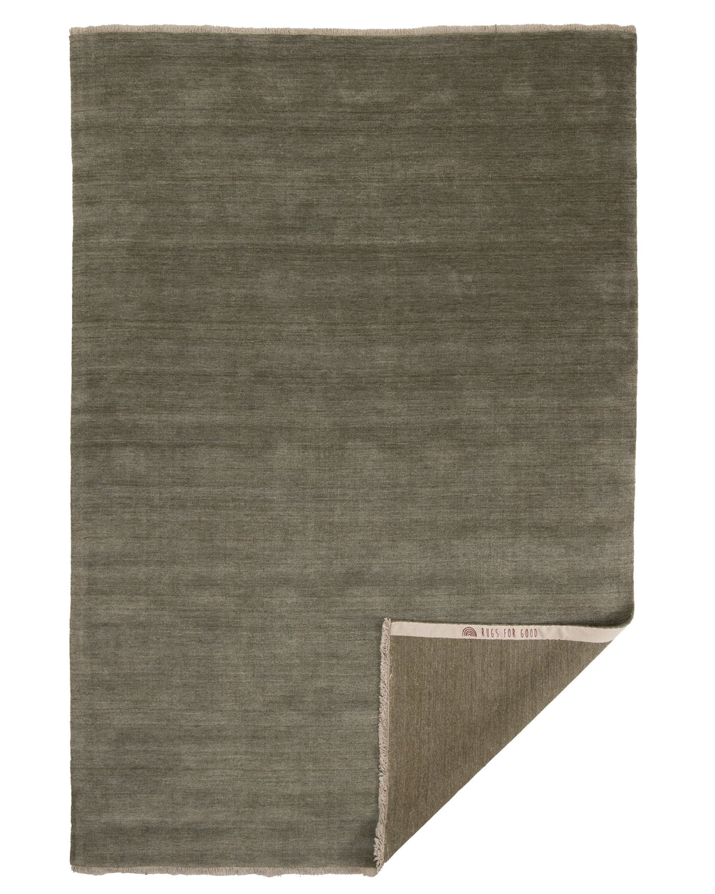 Bhakti Abrash Wool Blend Rug in Olive