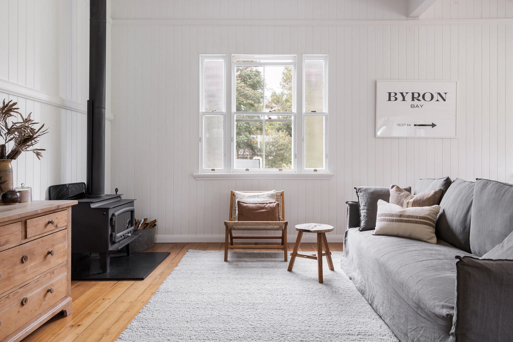 Eltham Popcorn Wool Rug in Grey