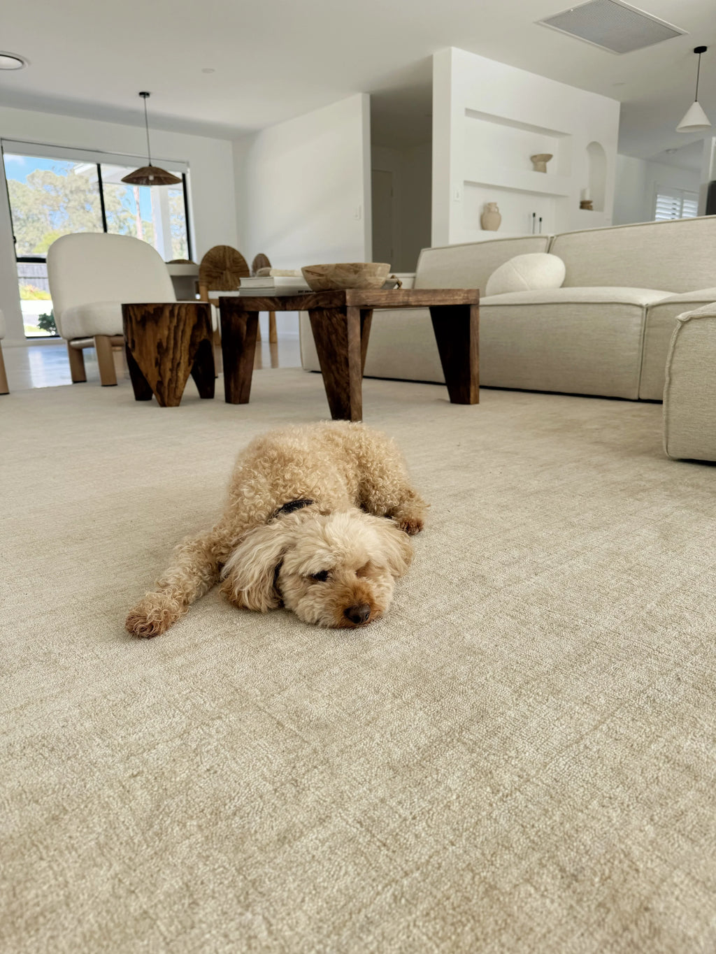 Bhakti Abrash Wool Blend Rug in Oyster