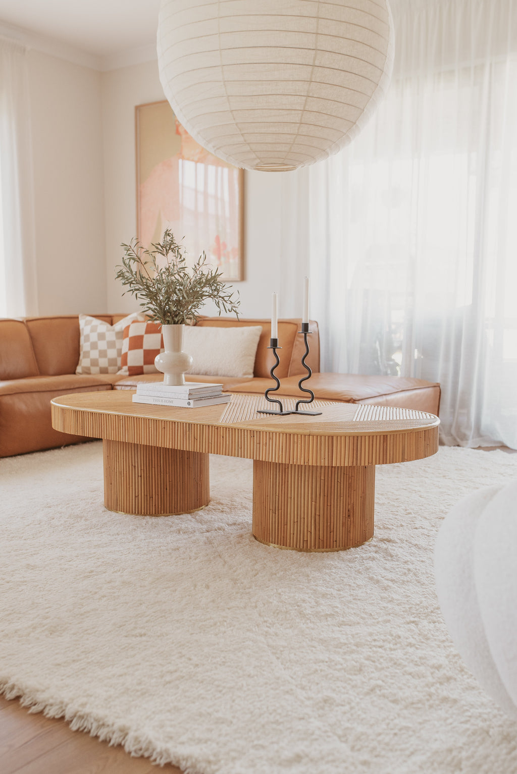 Prana New Zealand Wool Hand Knotted Rug in Ivory