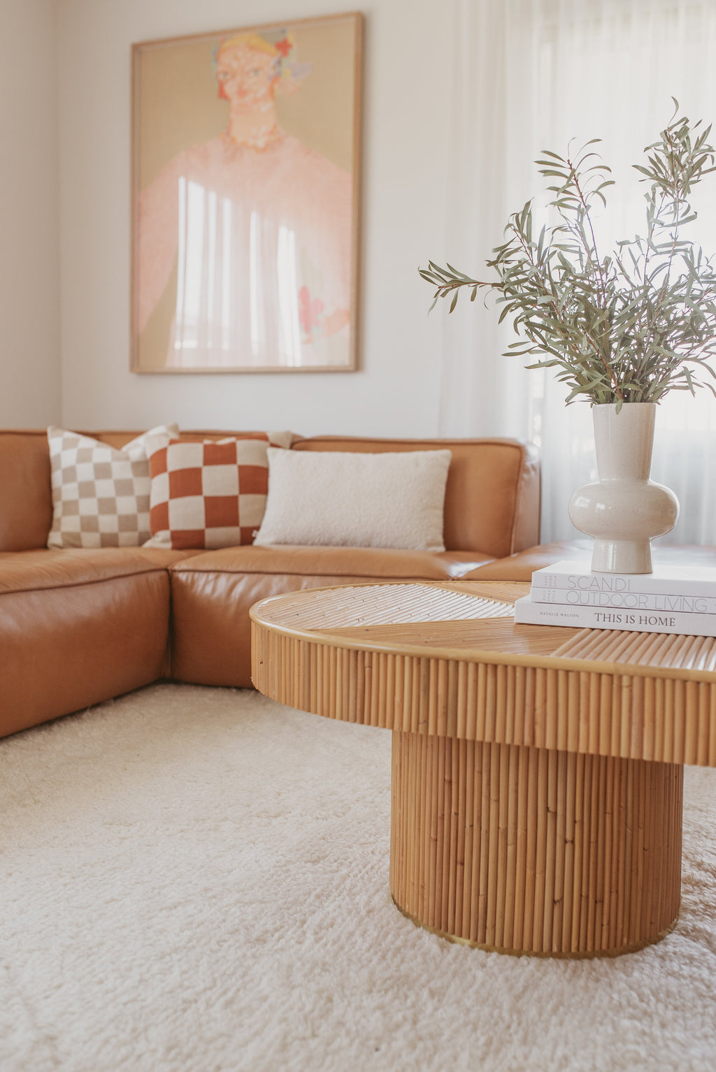 Prana New Zealand Wool Hand Knotted Rug in Ivory