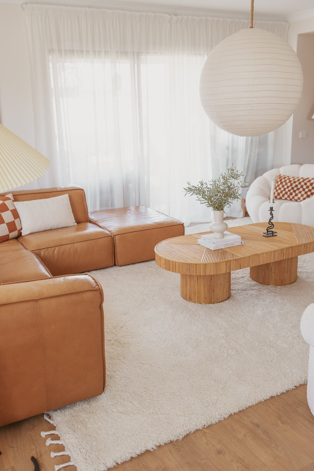 Prana New Zealand Wool Hand Knotted Rug in Ivory