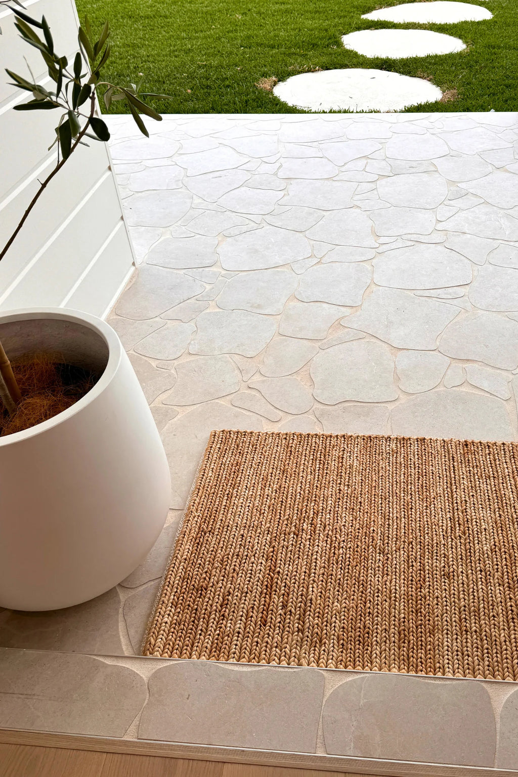 Dharma Braided Jute Runner Rug in Natural