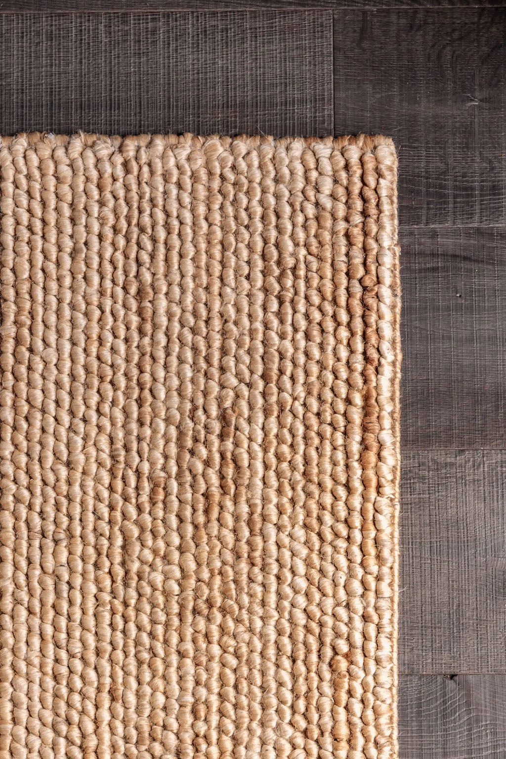Gaia Loop Weave Jute Runner Rug in Natural
