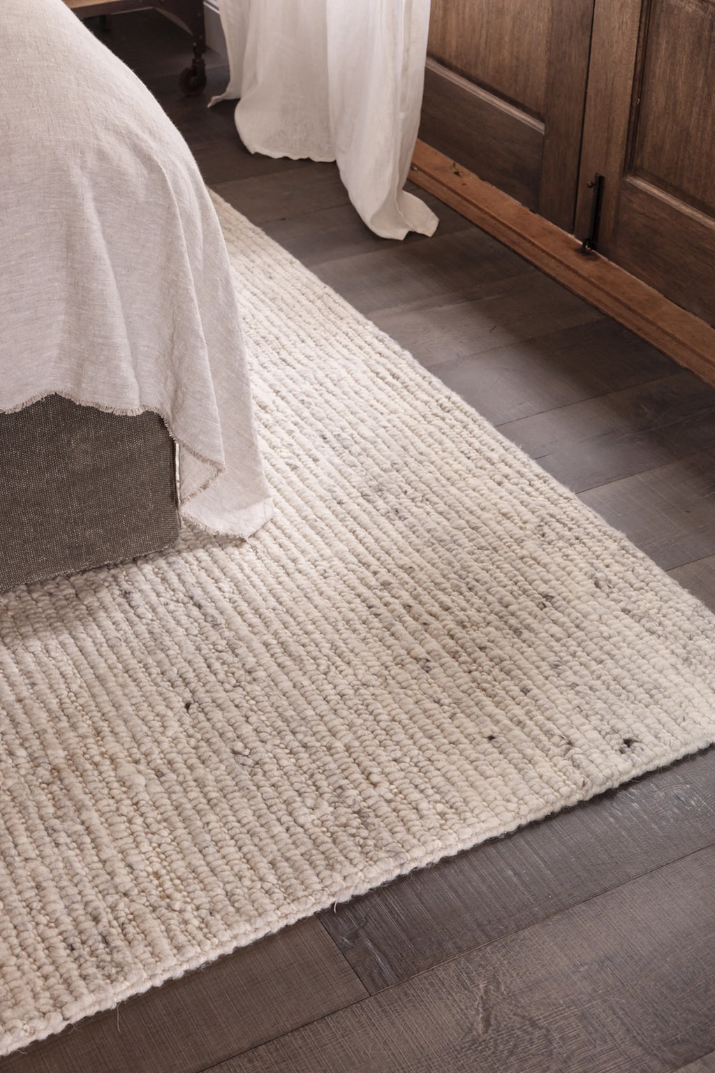 Bangalow Undyed New Zealand Wool Rug in Grey