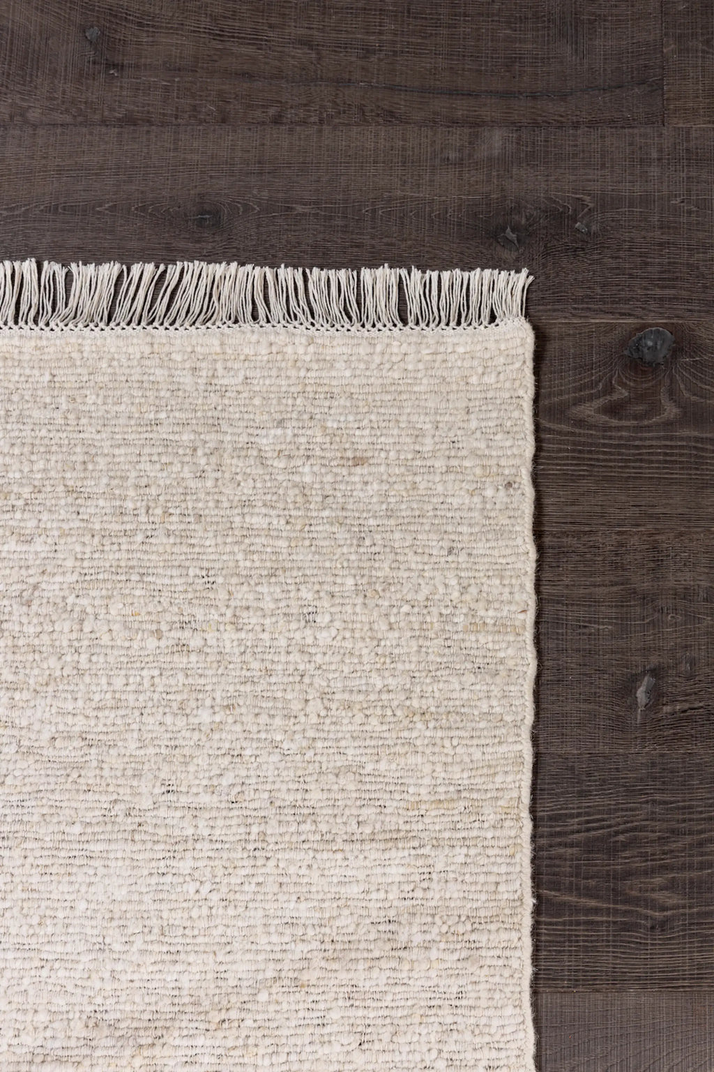 Kiva Hand Woven Wool Rug in Ivory