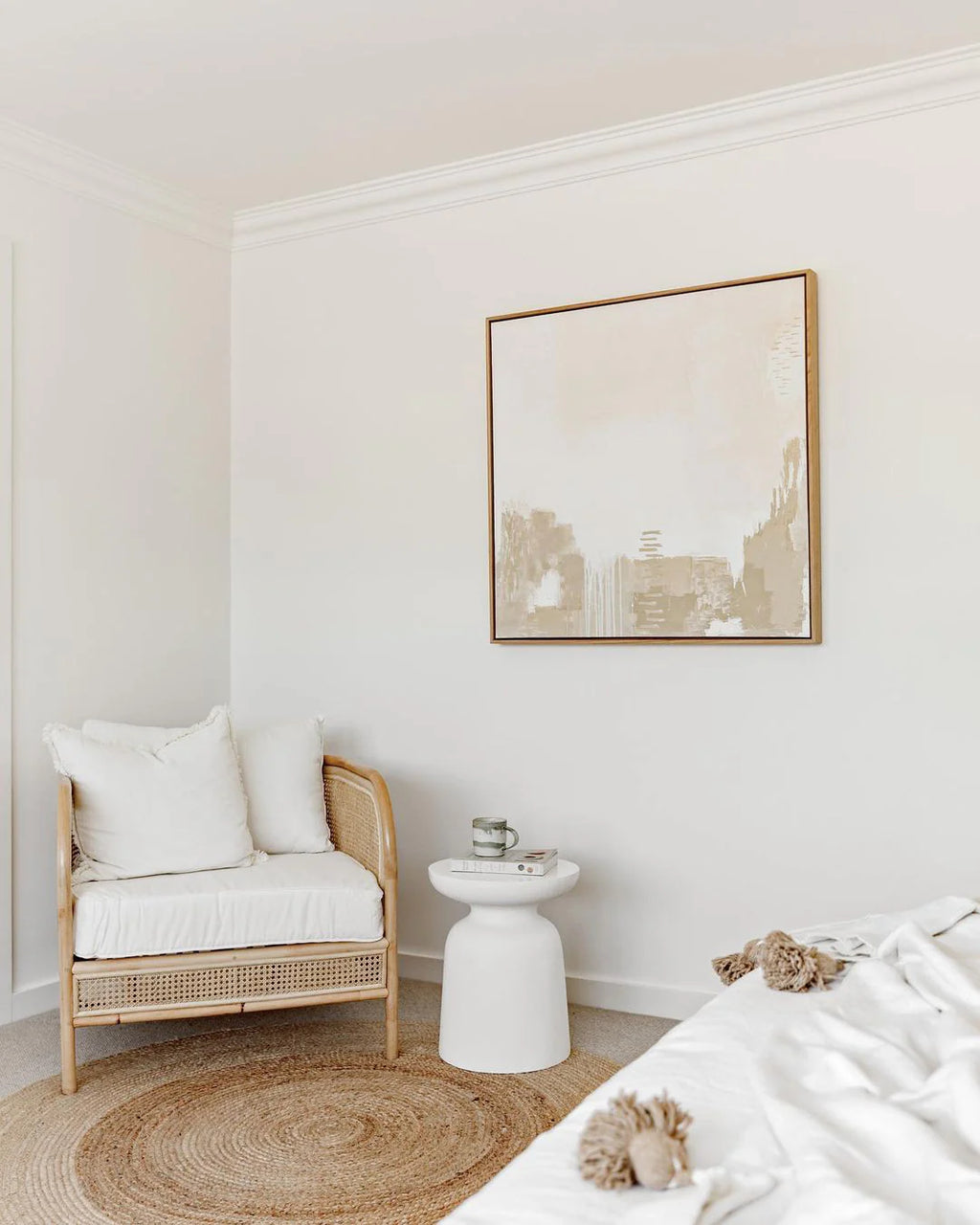 Ananda Round Two Toned Natural Jute Rug