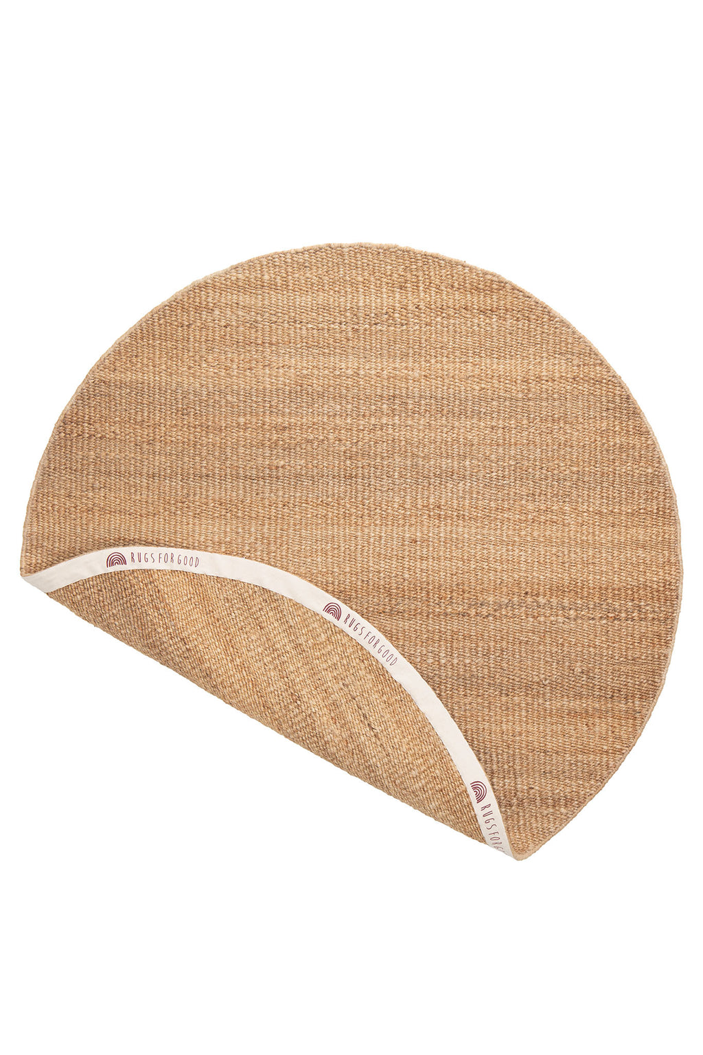 Dharana Jute Round Rug in Natural