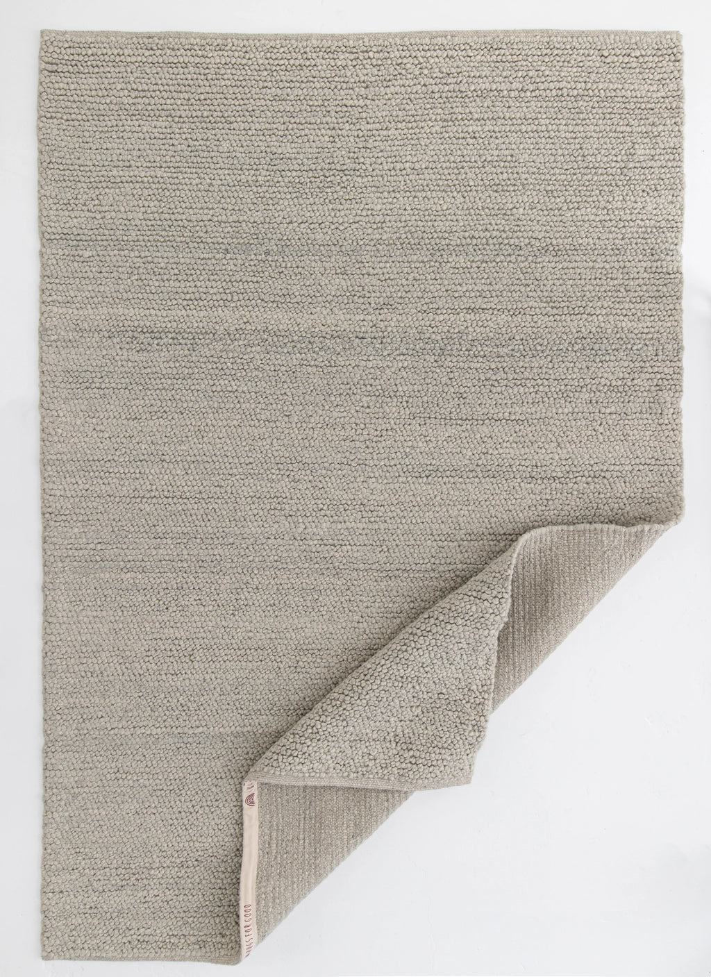 Newport Pebbly Weave Wool Rug in Grey