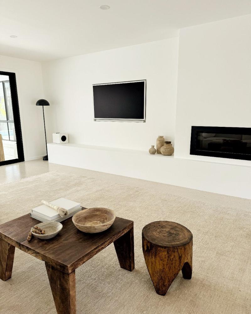 Bhakti Abrash Wool Blend Rug in Oyster