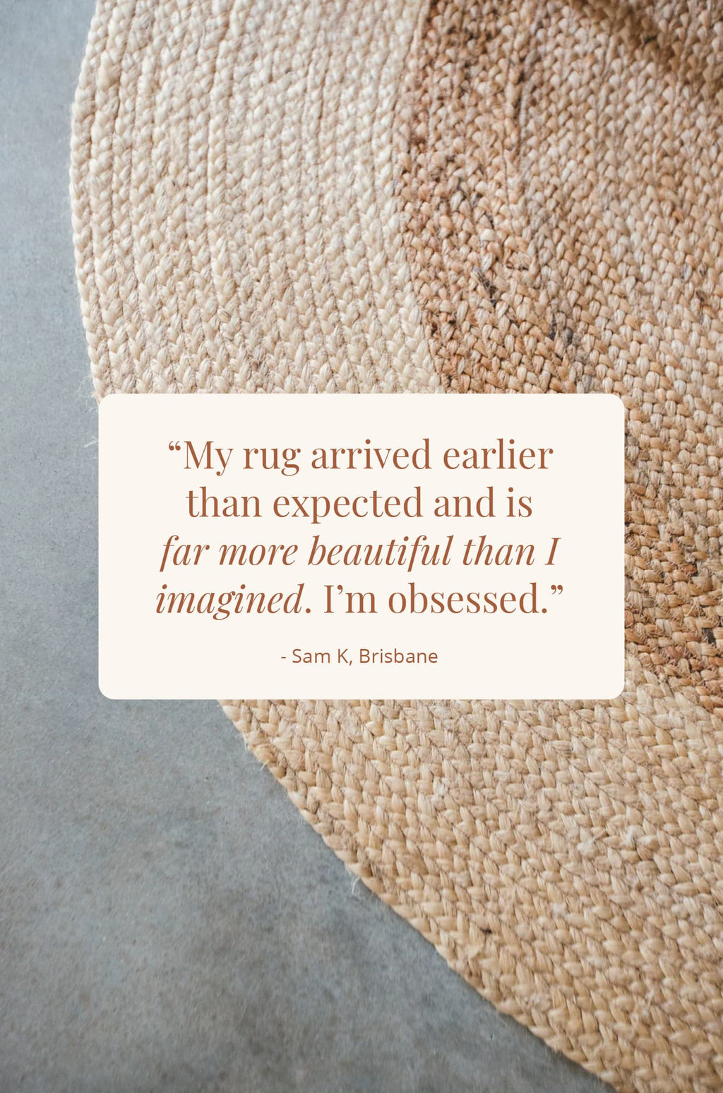 Ananda Round Two Toned Natural Jute Rug