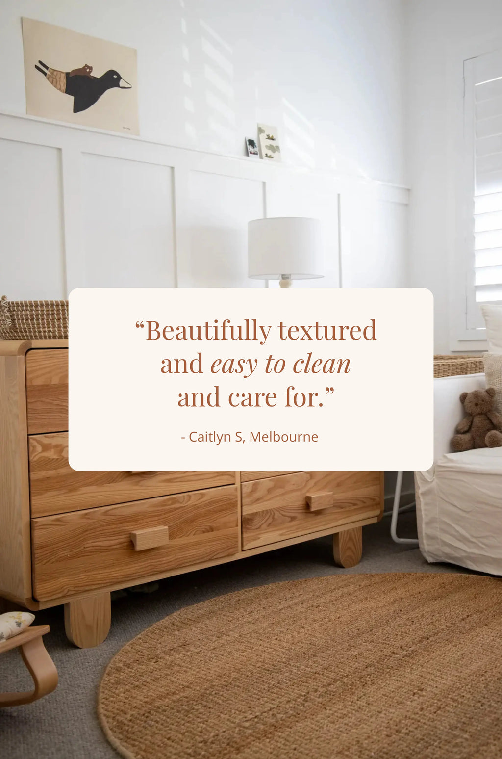 Dharana Jute Round Rug in Natural