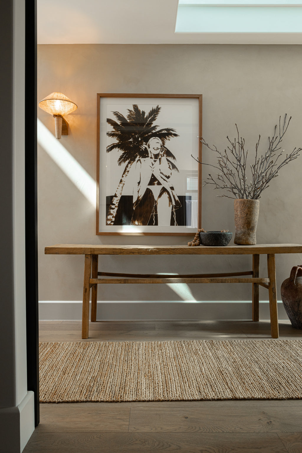 Avoca Jute Runner Rug in Natural