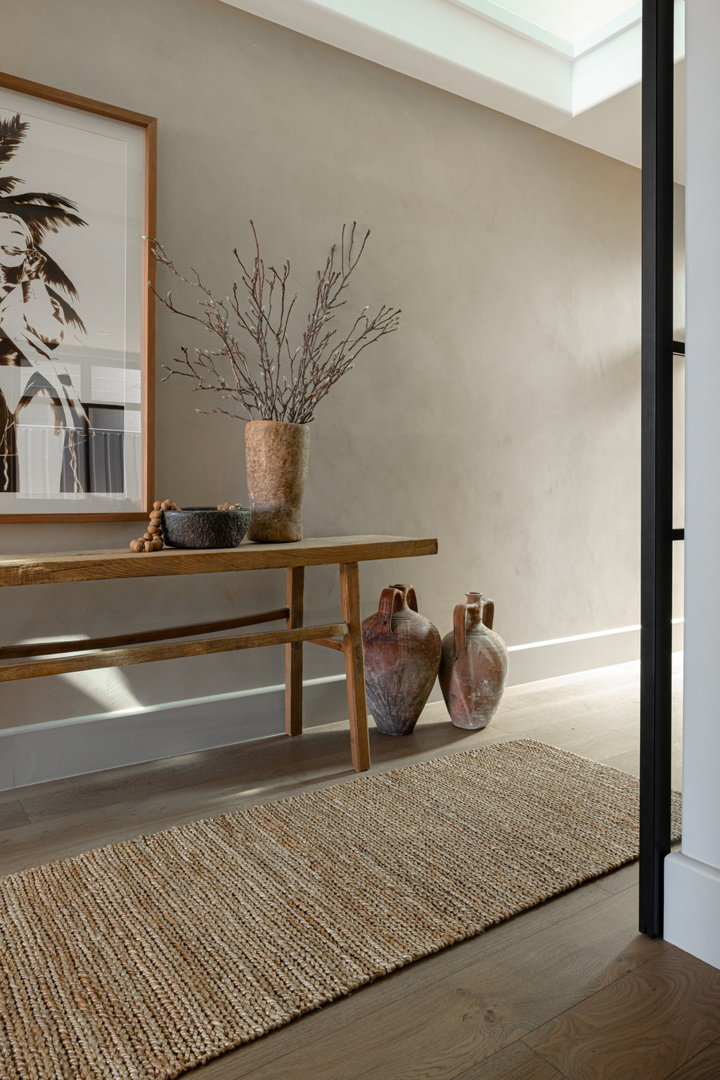 Avoca Jute Runner Rug in Natural