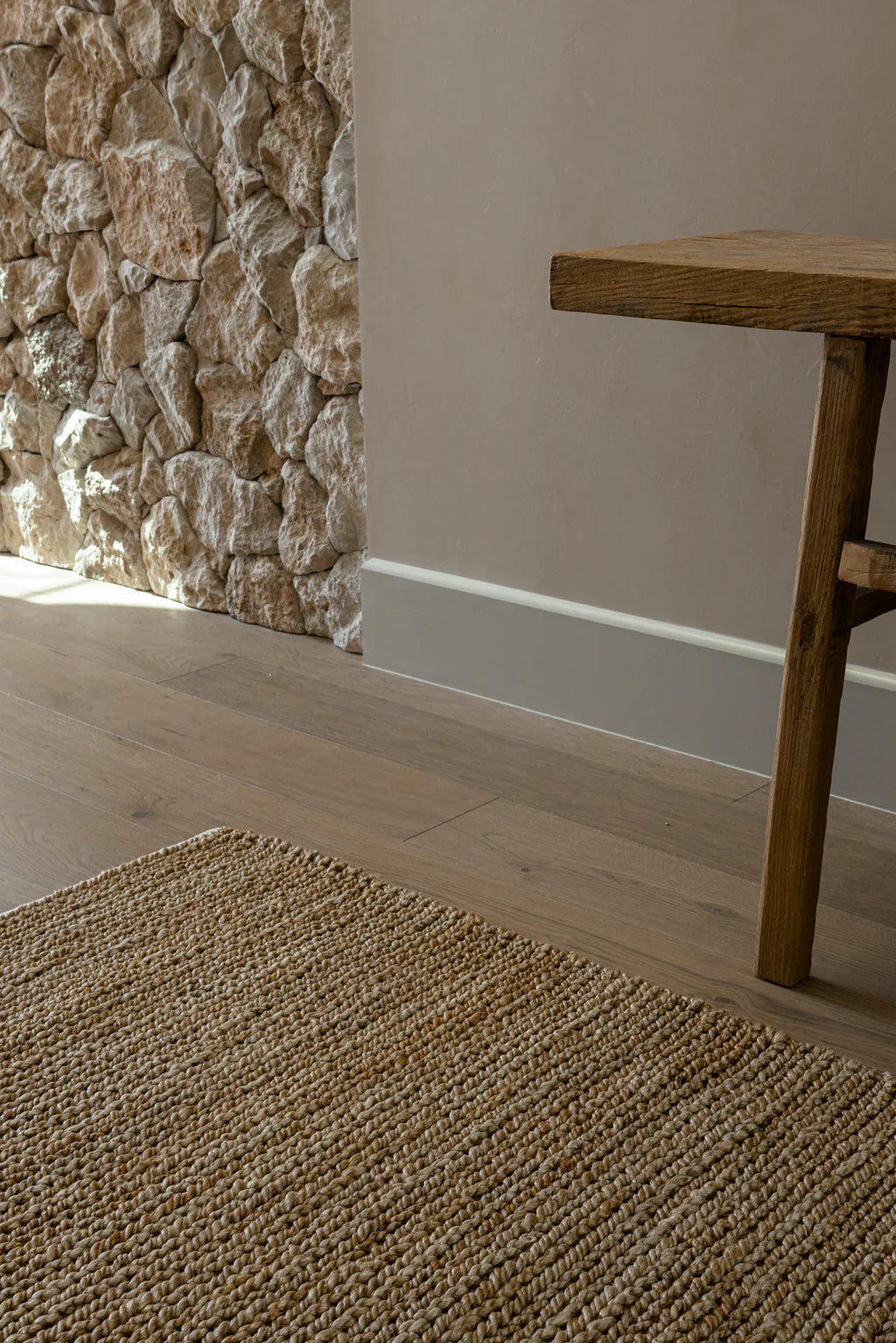 Avoca Jute Runner Rug in Natural