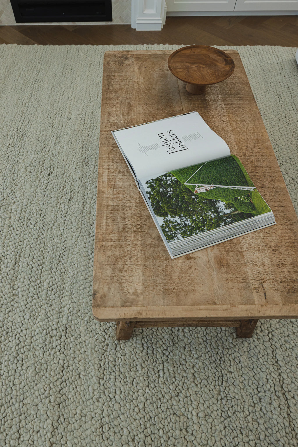 Newport Pebbly Weave Wool Rug in Grey