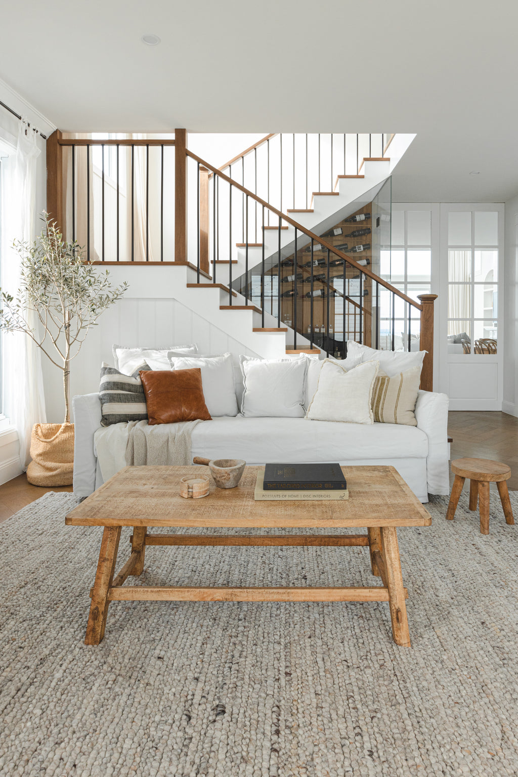 Topanga Chunky Wool Rug in Pebble