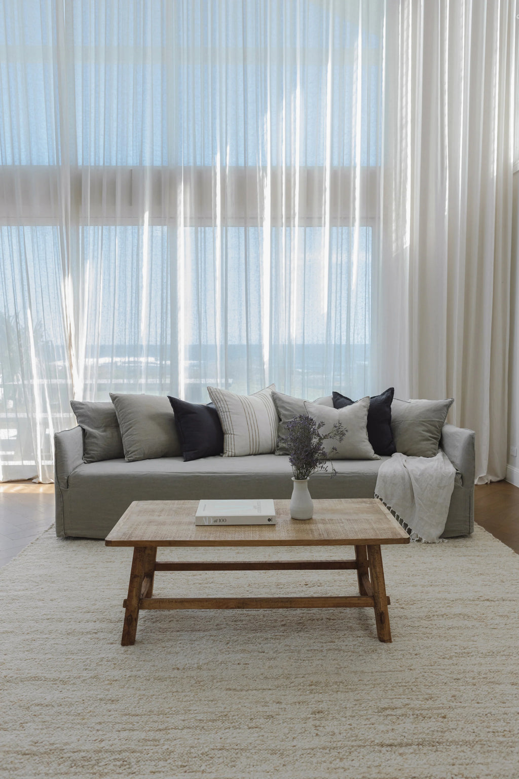 Sedona New Zealand Wool Rug in Pearl