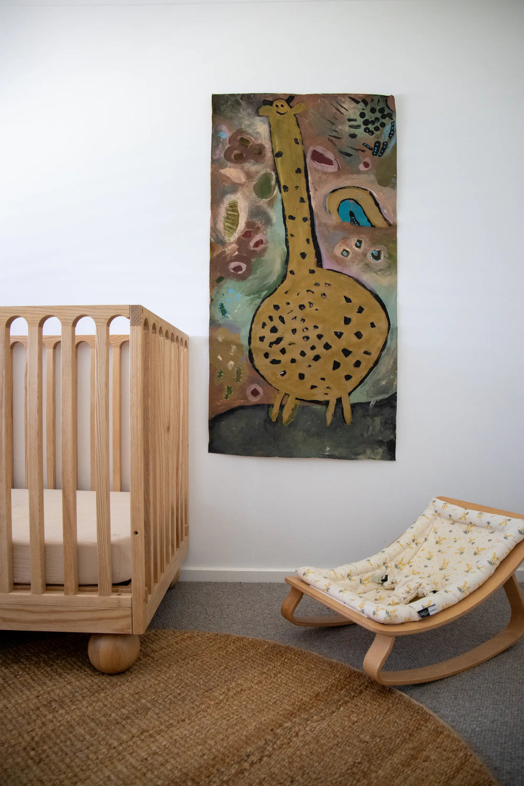 Dharana Jute Round Rug in Natural