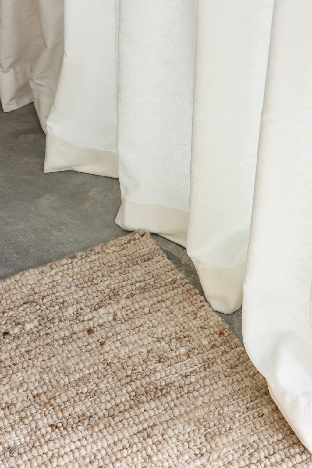 Bangalow Undyed New Zealand Wool Rug in Paperbark