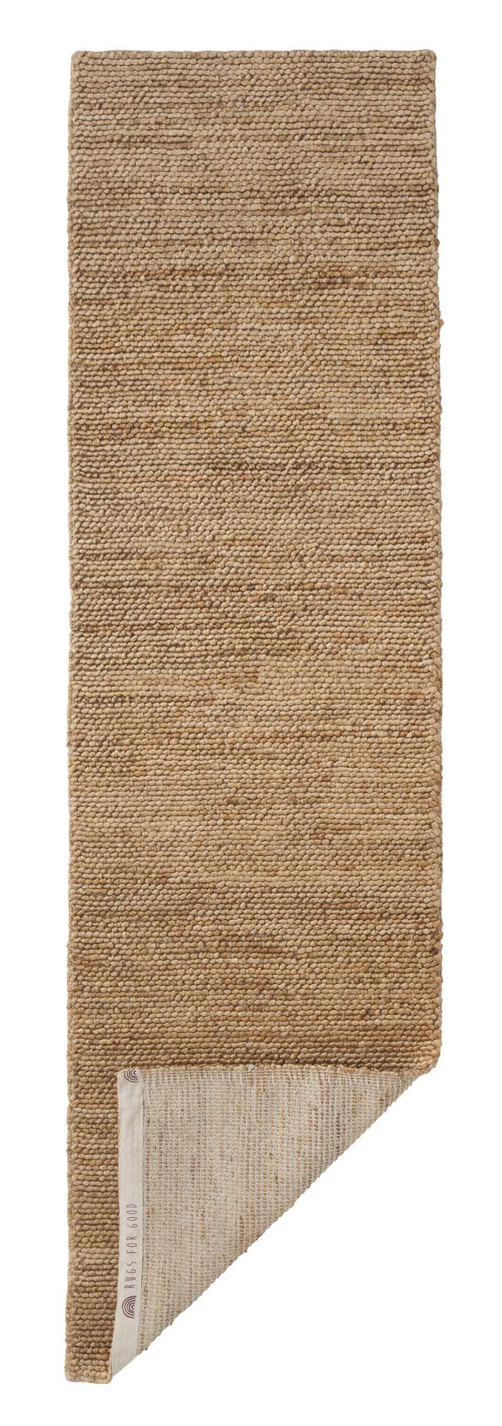 Gaia Loop Weave Jute Runner Rug in Natural