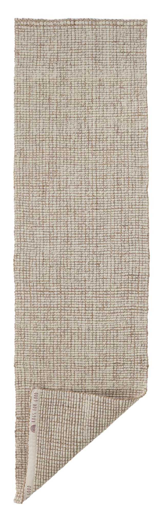 Alskar Handwoven Wool and Jute Runner Rug in Wheat