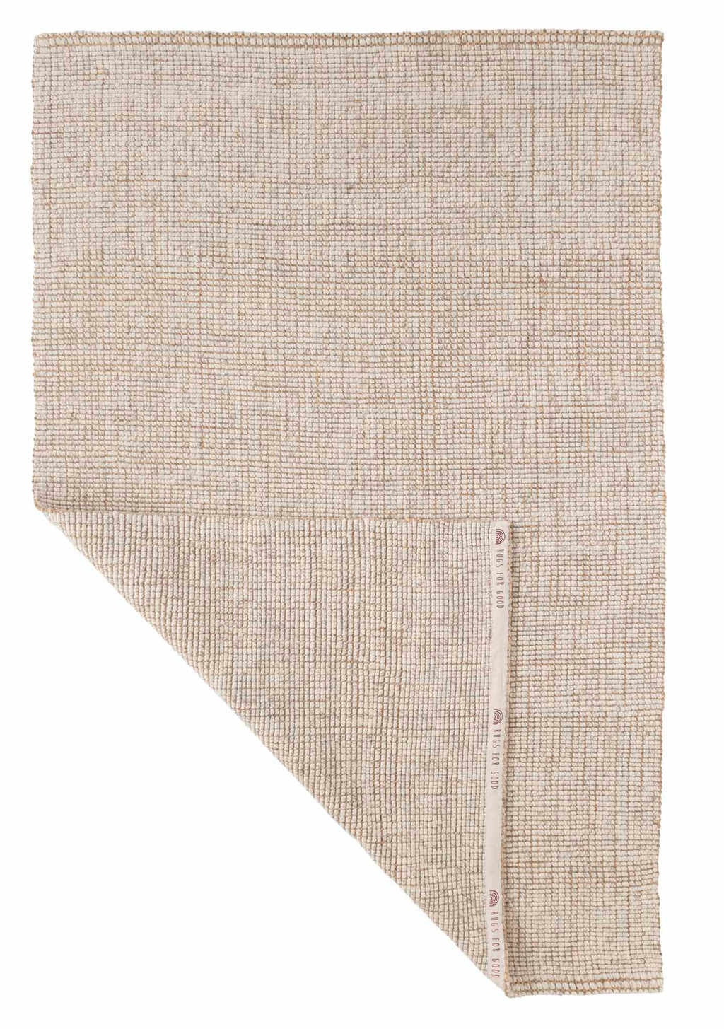 Alskar Handwoven Wool and Jute Doormat in Wheat