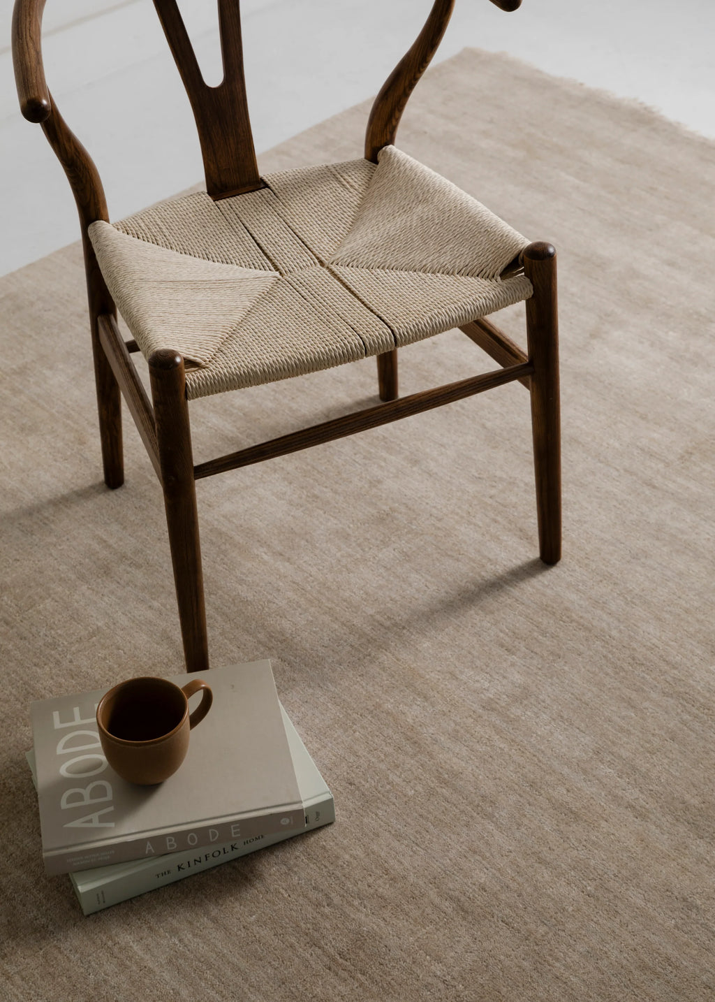 Bhakti Abrash Wool Blend Rug in Oyster