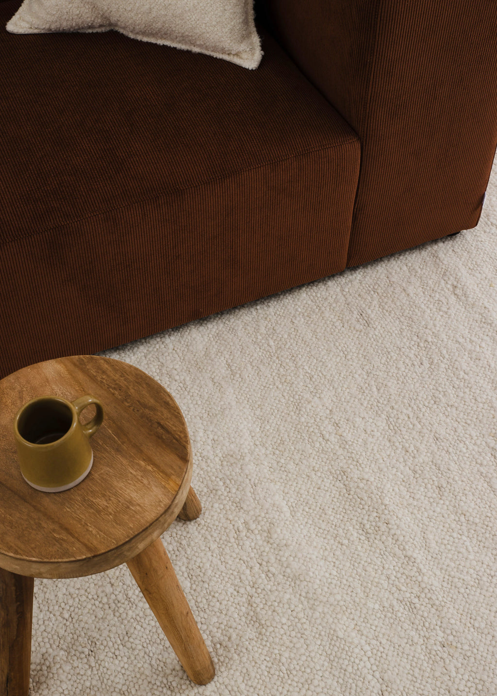 Sedona New Zealand Wool Rug in Chalk