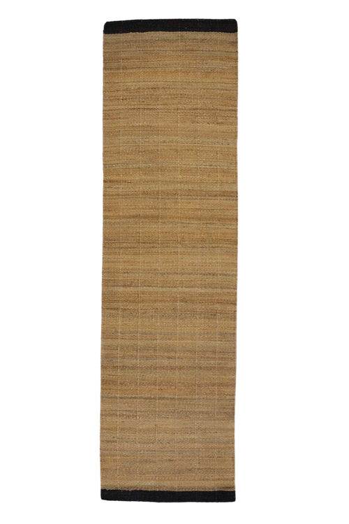 Suffolk Black Trim Jute Runner Rug