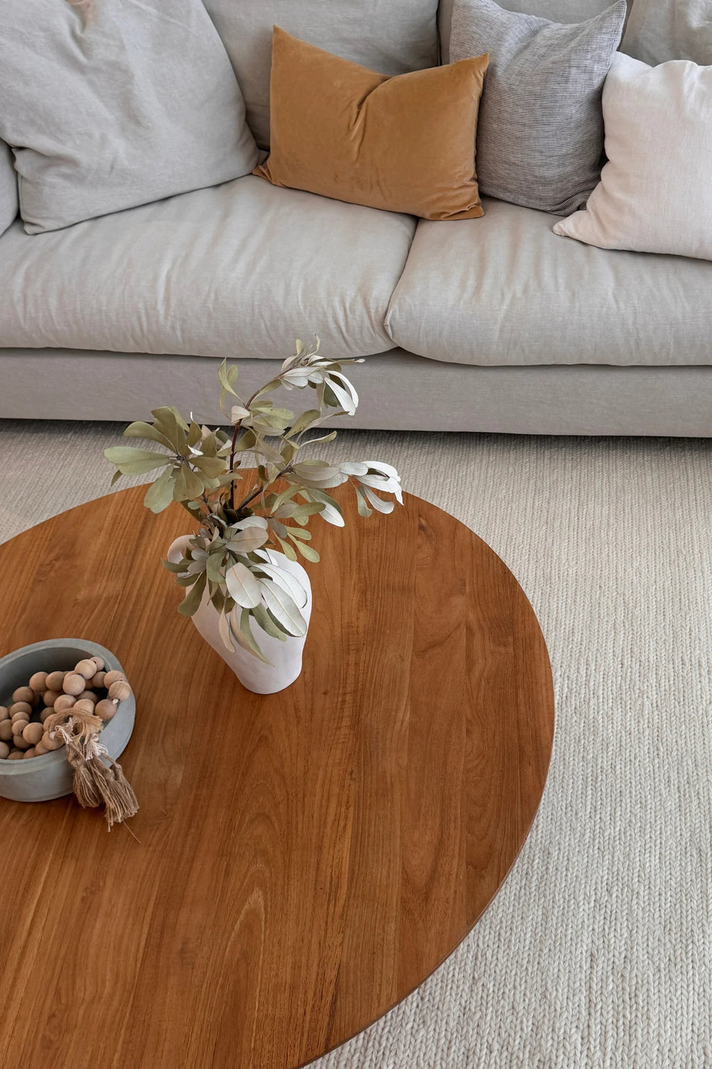 Satvik Braided Wool Rug in Chalk