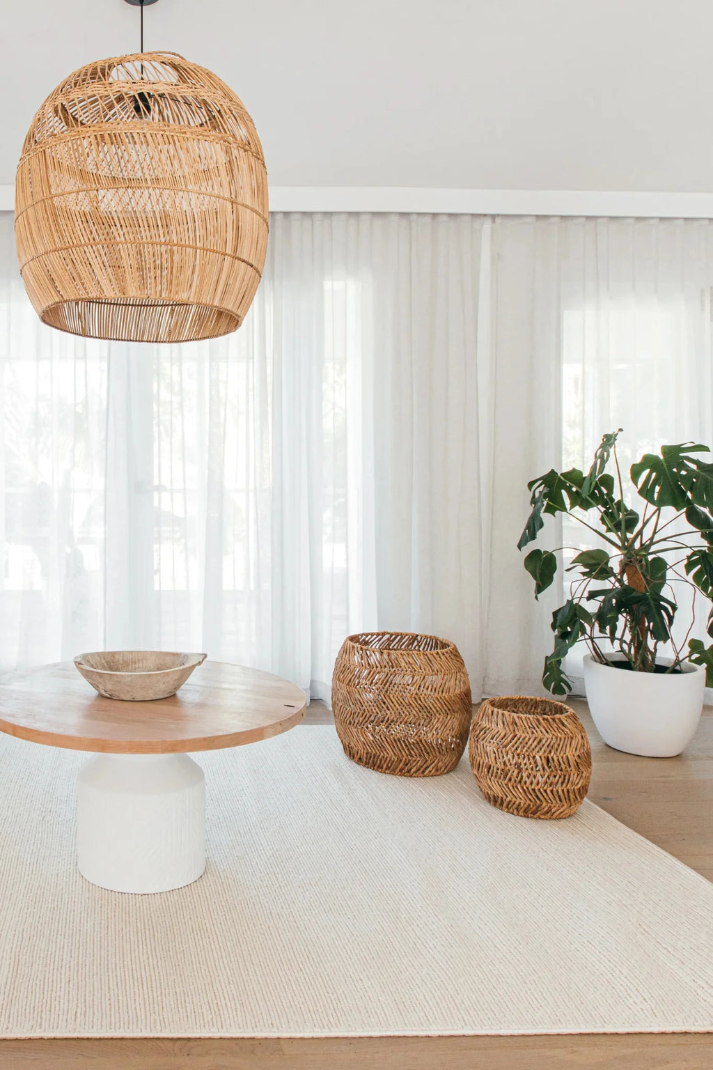 Satvik Braided Wool Rug in Chalk