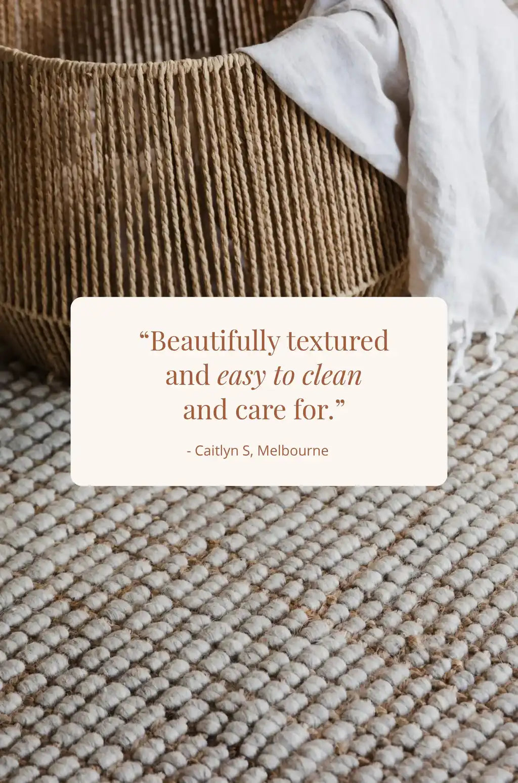 Alskar Handwoven Wool and Jute Rug in Beige