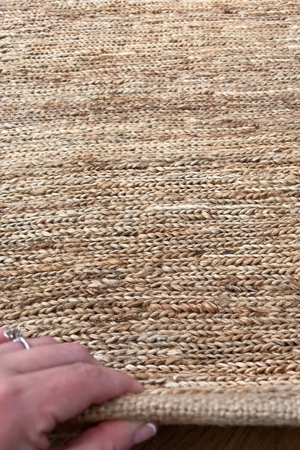 Lavanya Jute Runner Rug in Natural