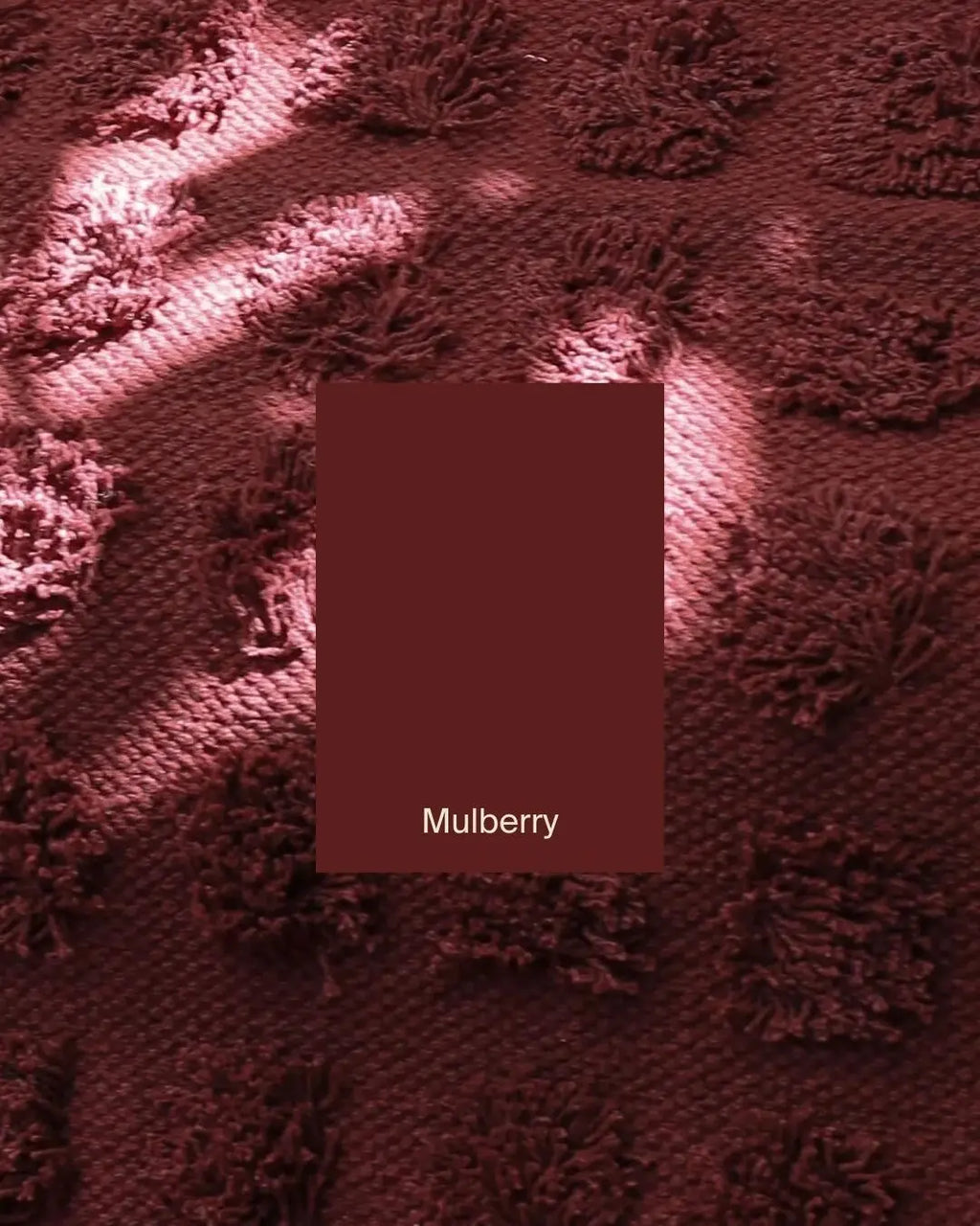 Merry Handwoven Cotton Bathmat in Mulberry