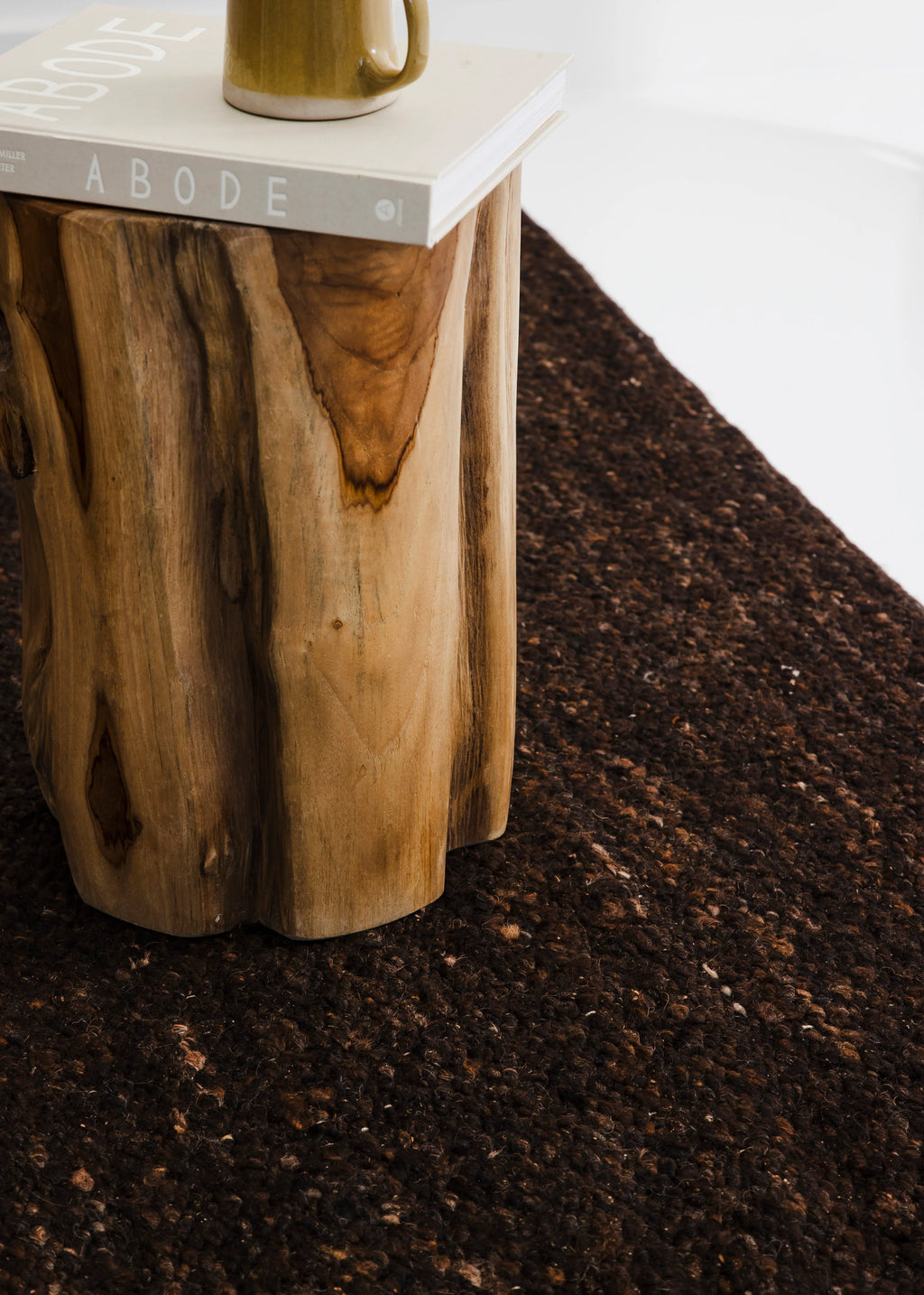 Taos Wool Rug in Chocolate