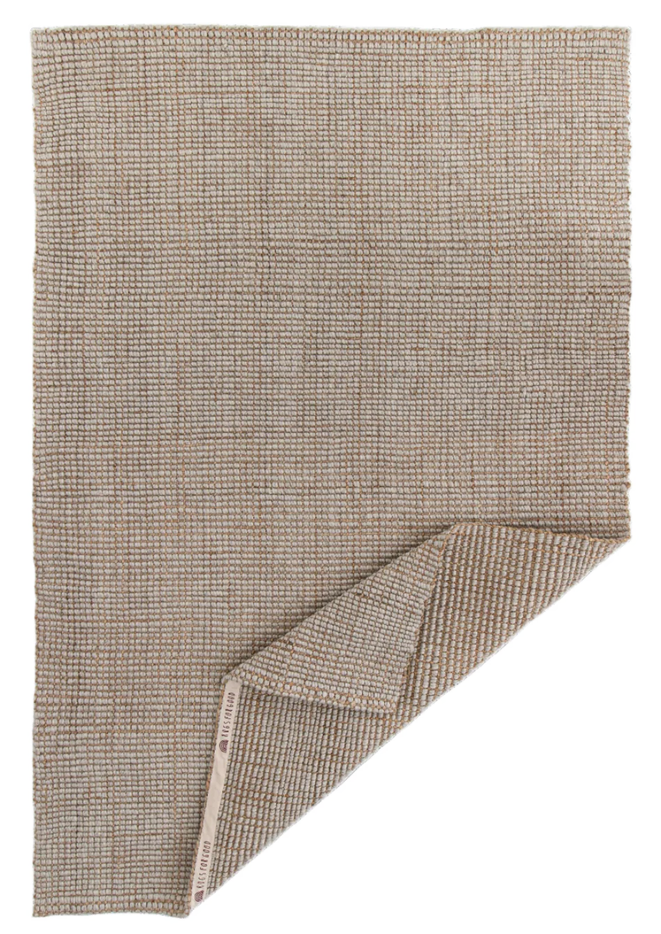 Alskar Handwoven Wool and Jute Rug in Beige