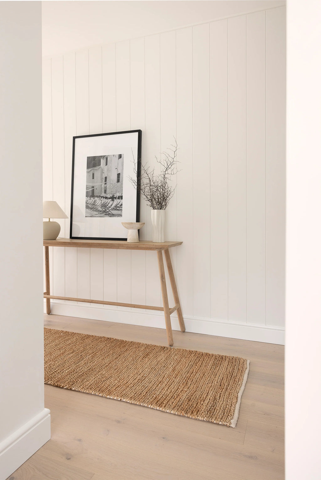 Avoca Jute Runner Rug in Natural