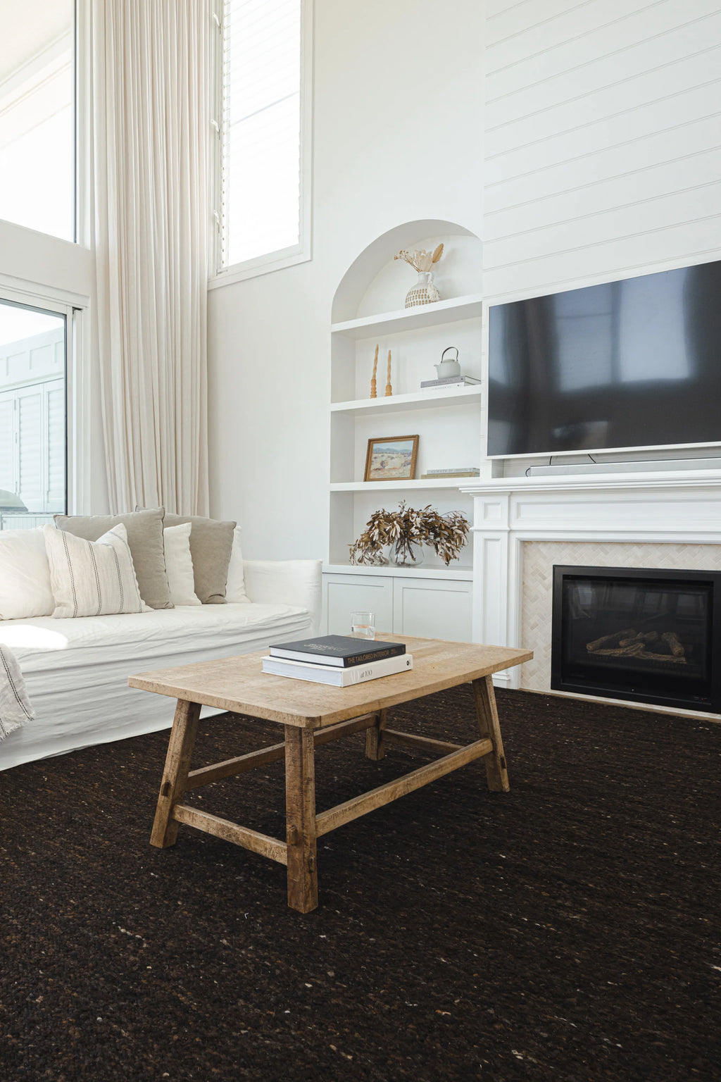 Taos Wool Rug in Chocolate