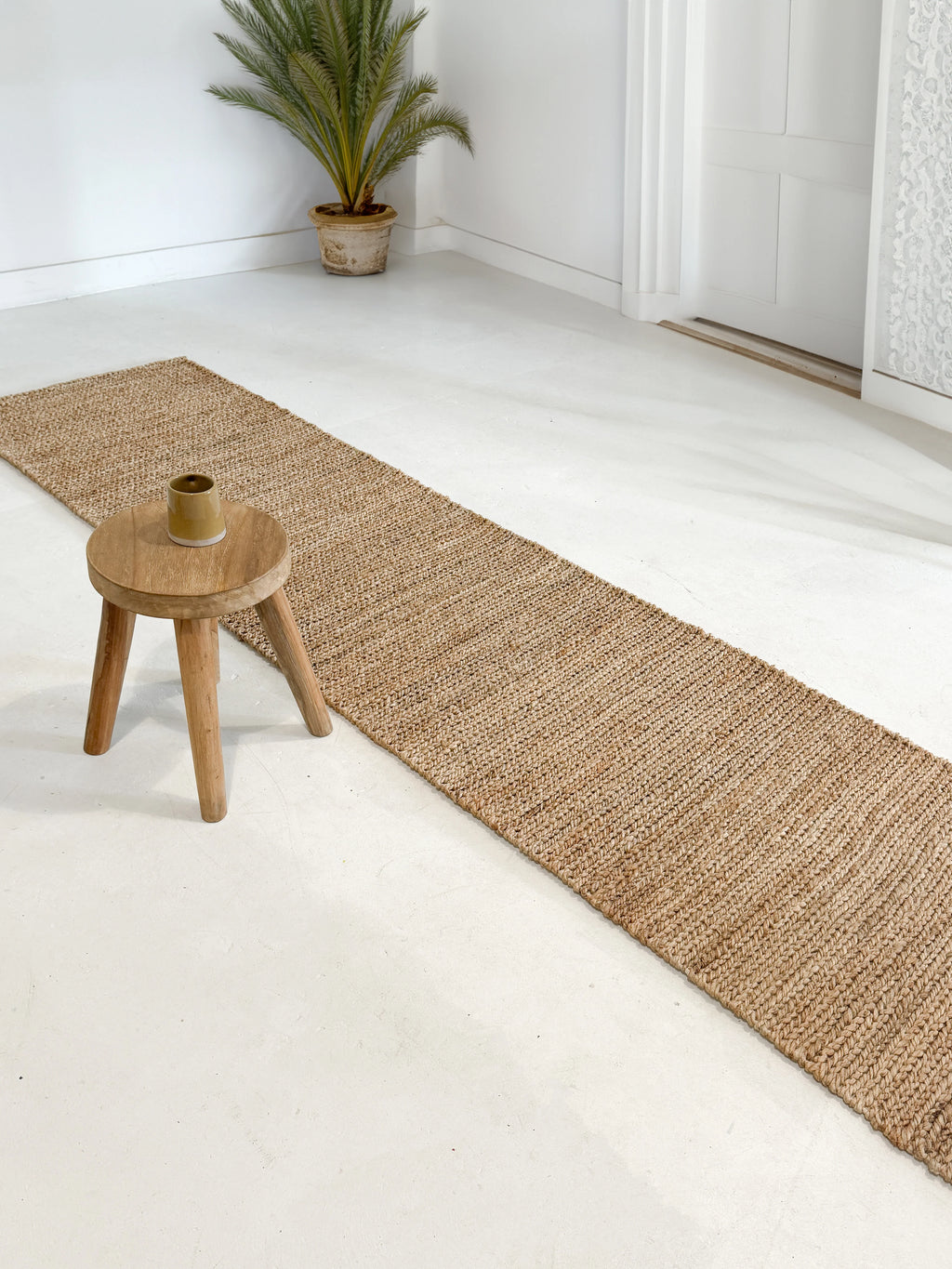 Avoca Jute Runner Rug in Natural